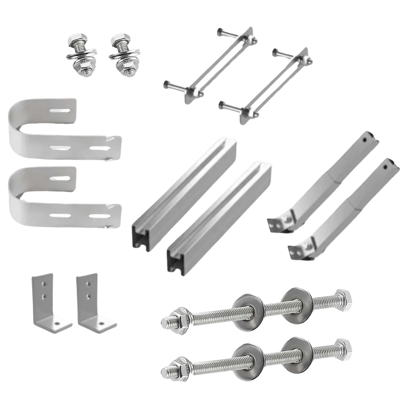 HANTECH Halterung für Balkonkraftwerk Gitterbalkon mit Haken - Preis inkl. MwSt. gem. § 12 Abs. 3 UStG – Produktbild 8 von 8
