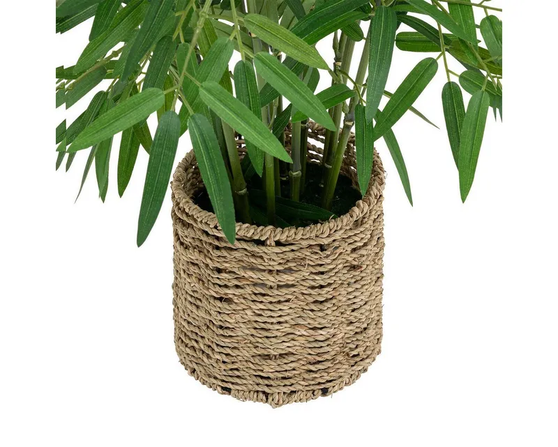 Kunstpflanze Künstliche Bambuspflanze 100 cm Zimmerpflanze, Atmosphera Créateur d'intérieur, Höhe 100 cm, Grün, – Produktbild 3 von 4