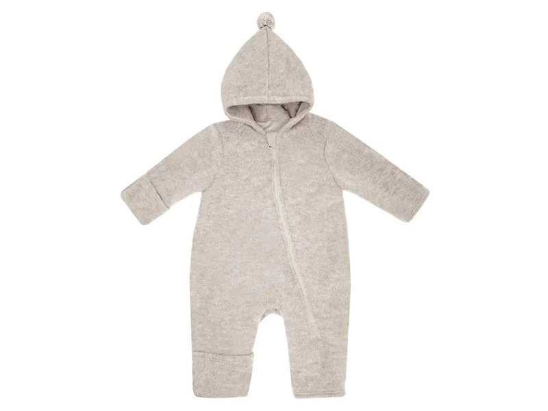 Maximo Baby Overall, Wollfleece düne Gr. 62/68, Natur, braun, – Produktbild 1 von 1