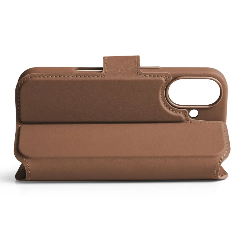 VONMÄHLEN Vonmählen Vegan Leder Folio für iPhone 17 Braun iPhone 17 Lederimitat – Produktbild 1 von 2