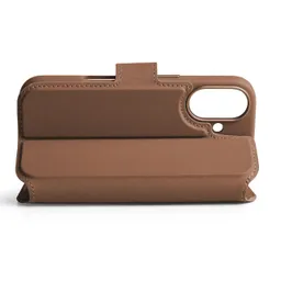 VONMÄHLEN Vonmählen Vegan Leder Folio für iPhone 17 Braun iPhone 17 Lederimitat – Produktbild 1 von 1