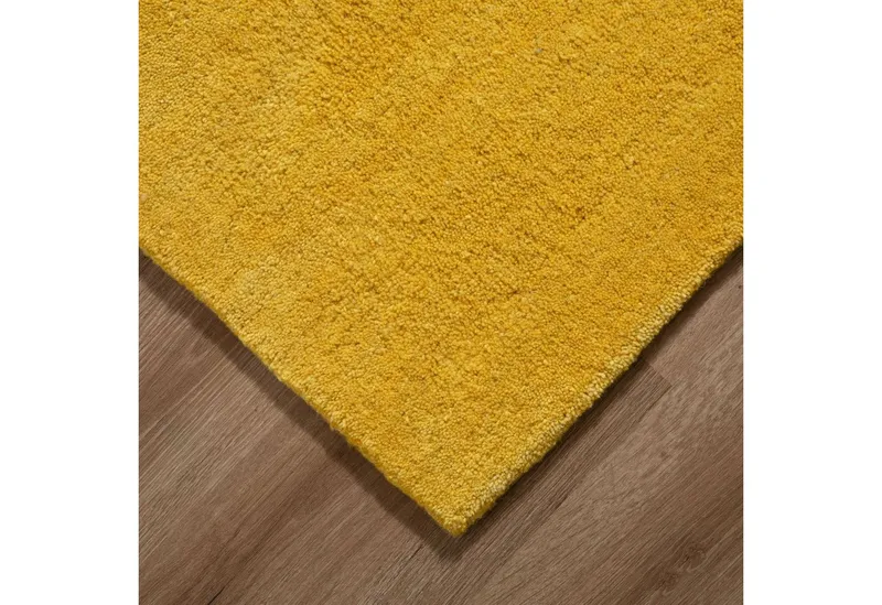 Steffensmeier Wollteppich Jaipur, Rechteckig, Gabbeh Teppich, handgeknüpft, Gelb, – Produktbild 3 von 6