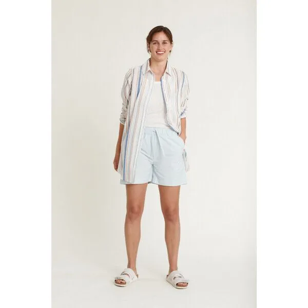 Basic Apparel Basic Apparel Langes Shirt JIMA aus Bio-Baumwolle, Weiß (multistriped), – Produktbild 4 von 4