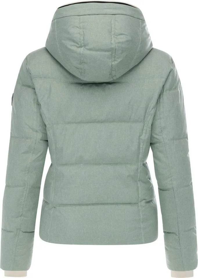 ragwear ragwear Winterjacke Gleama Melange YOUMODO Wasserdichte Steppjacke mit abnehmbarer Kapuze, Grau|grün, – Produktbild 4 von 5