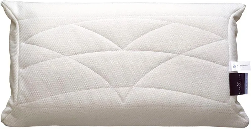 billerbeck Nackenstützkissen Climatraum, Kissen 40x80cm, Füllung: Viscoschaum, Bezug: 37% Baumwolle, 33% Polyester, 15% Lyocell TENCEL™, 15% Viskose, Seitenschläfer, Bauchschläfer, Rückenschläfer, Das temperaturregulierende Nackenstützkissen, Gelb, – Produktbild 2 von 5