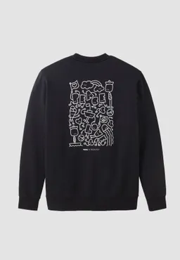 recolution recolution Damen vegan Sweatshirt Tamarillo Maens Schwarz – Produktbild 1 von 1
