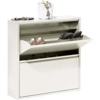Metall-Schuhschrank "Big One Shoe 2" weiß – Produktbild 1 von 1