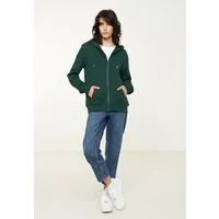 recolution Damen Sweatjacke aus Bio-Baumwolle - DAHLIA - recolution, Deep green (grün), – Produktbild 1 von 1