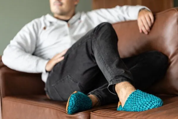Kingdom of Wow Kingdom of Wow - Handgefertigte Hausschuhe aus Wolle - Unisex The Original, Glacier teal, – Produktbild 2 von 5