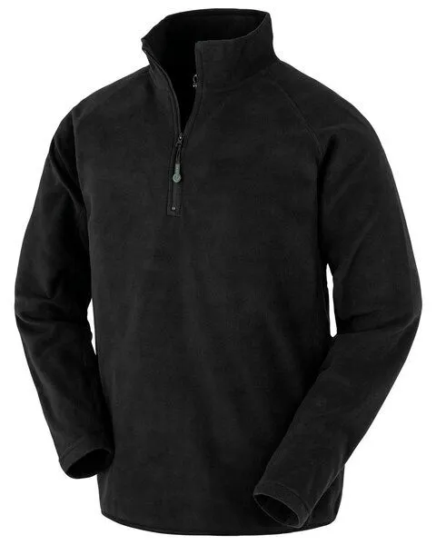 YTWOO YTWOO Recycelter Unisex Microfleece-Pullover mit Reißverschlusskragen, Schwarz, – Produktbild 1 von 1