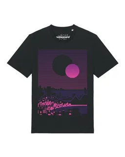 watapparel watapparel T-Shirt Unisex Sun and Moon Skyline – Produktbild 1 von 1