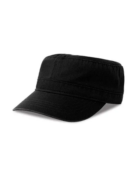 Atlantis Headwear Atlantis Headwear Armycap Military / Cuba-Cap, Schwarz, – Produktbild 1 von 2