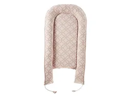HANS NATUR Babynest Bio-Baumwolle, Kapok, Naturlatex, Maße 105 x 55 cm Blume rosè – Produktbild 1 von 1