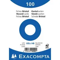 Exacompta Exacompta Karteikarte DIN A6 blanko – Produktbild 2 von 2