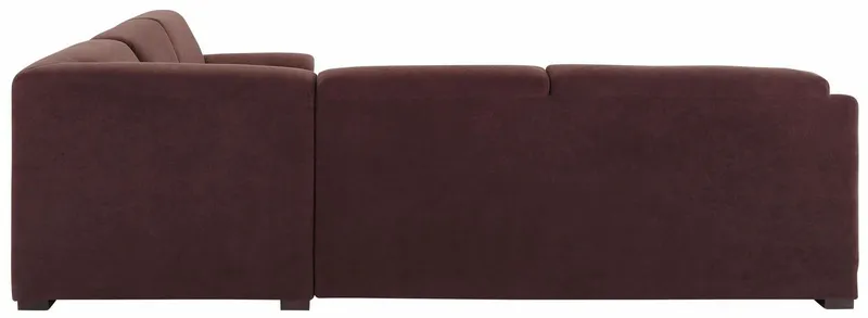 Home affaire Ecksofa Telos mit Boxspring Unterfederung für hohen Komfort, L-Form, mit Boxspring-Federung für tollen Sitzkomfort. Zeitlos und komfortabel, Braun, – Produktbild 4 von 5