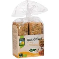 Bohlsener Mühle Bohlsener Mühle Bio-Snäckebrot Curry und Kürbiskern, 200 g – Produktbild 1 von 1
