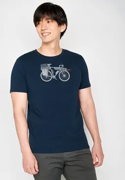 GreenBomb GREENBOMB Bike Night Guide - Sportliches T-Shirt aus Bio-Baumwolle / hochwertiger Print / GOTS / Fair & Vegan – Produktbild 1 von 1