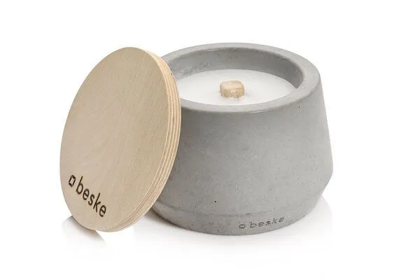 beske Betonfeuer® Beske-Manufaktur 'Steller Ø14cm' Dauerdocht Recycling – Produktbild 2 von 4