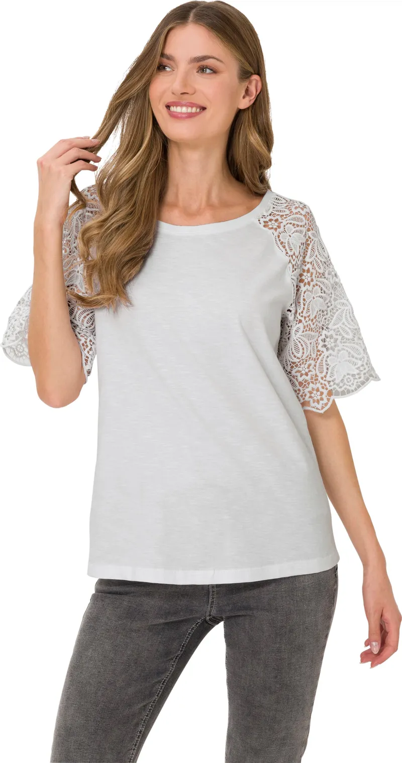 heine Rundhalsshirt weiß, Weiß, – Produktbild 2 von 2