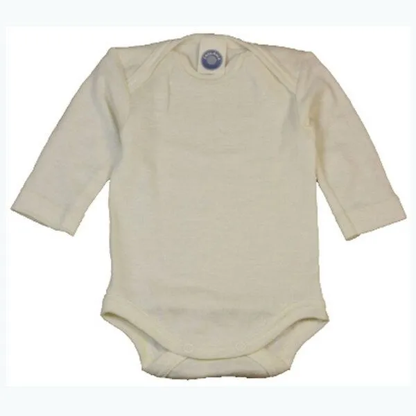 Cosilana Cosilana Baby-Body Langarm Wolle Seide, Natur, – Produktbild 1 von 1