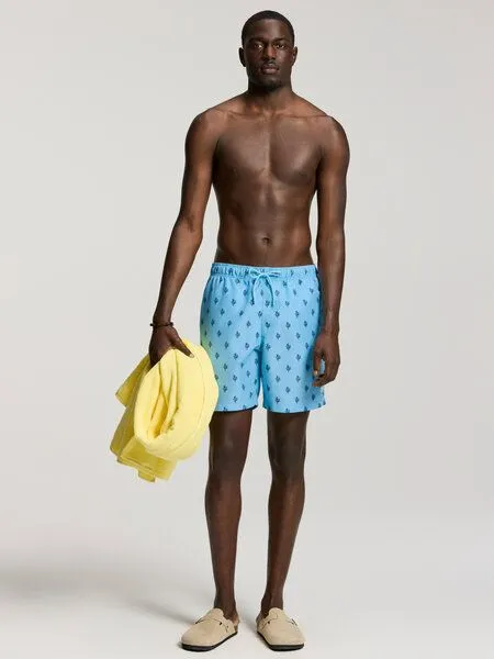 Shiwi Shiwi Herren Badeshort | recycelt | Sketched Coral, Blue sky, – Produktbild 1 von 4