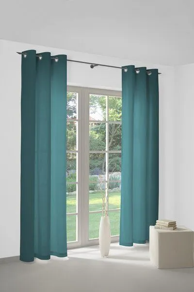 Nature by Adam Nature by Adam Thermovorhang aus 100% Bio-Baumwolle - Made in Germany - Neveres, Seegrün, – Produktbild 6 von 7