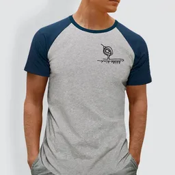 little kiwi little kiwi Herren T-Shirt, "Kleiner Kiwi", Navy/Heather Ash – Produktbild 1 von 1