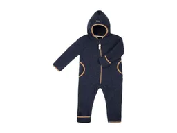 Pure pure by Bauer PURE PURE by Bauer Baby und Kinder Overall Kapuze Bio-Merinowolle Fleece blue ermine Gr.62/68 – Produktbild 1 von 1