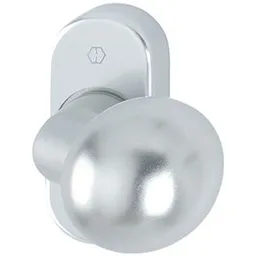 HOPPE Hoppe FH-Knopfrosette, RH12, ER, FS-E50G/55, Knopf fest a.Rosette, oval, verd. verschr, F69 – Produktbild 1 von 1