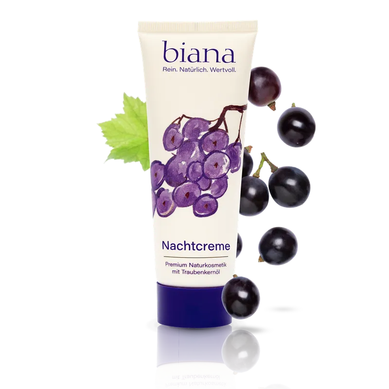 biana Nachtcreme – Premium Naturkosmetik mit Traubenkernöl 2x75 ml – Produktbild 3 von 3