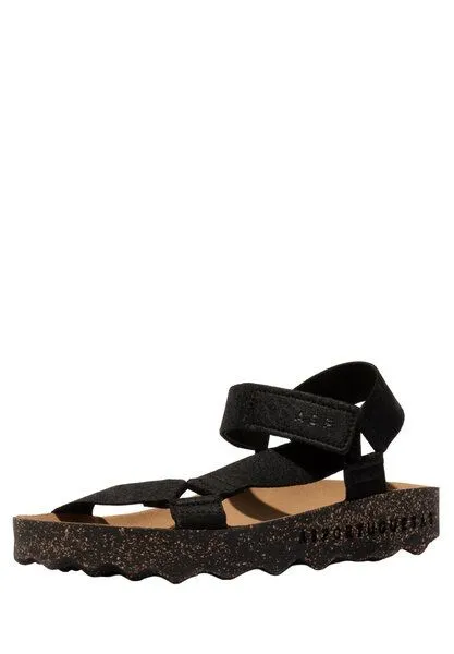 ASPORTUGUESAS ASPORTUGUESAS Damen Sandale Clew mit Klett, Black, – Produktbild 2 von 4