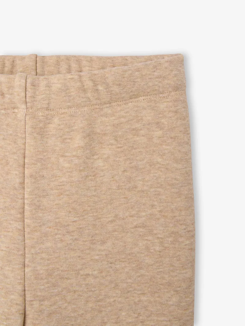 Vertbaudet Mädchen Thermo-Leggings mit Fleecefutter, Beige meliert, – Produktbild 2 von 3