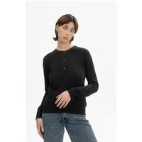 MELA MELA Feinstrick Cardigan Style NAMEEN aus 100% Bio-Baumwolle, Schwarz, – Produktbild 1 von 1