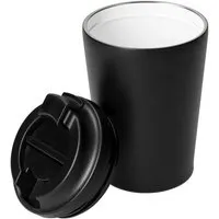 elasto elasto Keramikbeschichteter Kaffeebecher 360 ml - Coffee to go Becher aus Edelstahl, Schwarz, – Produktbild 1 von 1