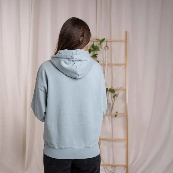 Vresh Clothing Vresh Clothing Vorest - Oversized, unisex Hoodie aus Biobaumwolle, Eisblau, – Produktbild 4 von 4
