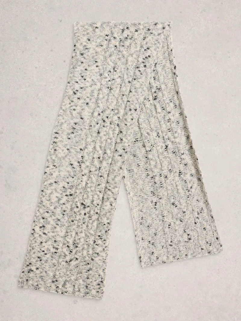 White Stuff Strickschal Spacedye - Einheitsgröße, Grau multi, – Produktbild 3 von 3
