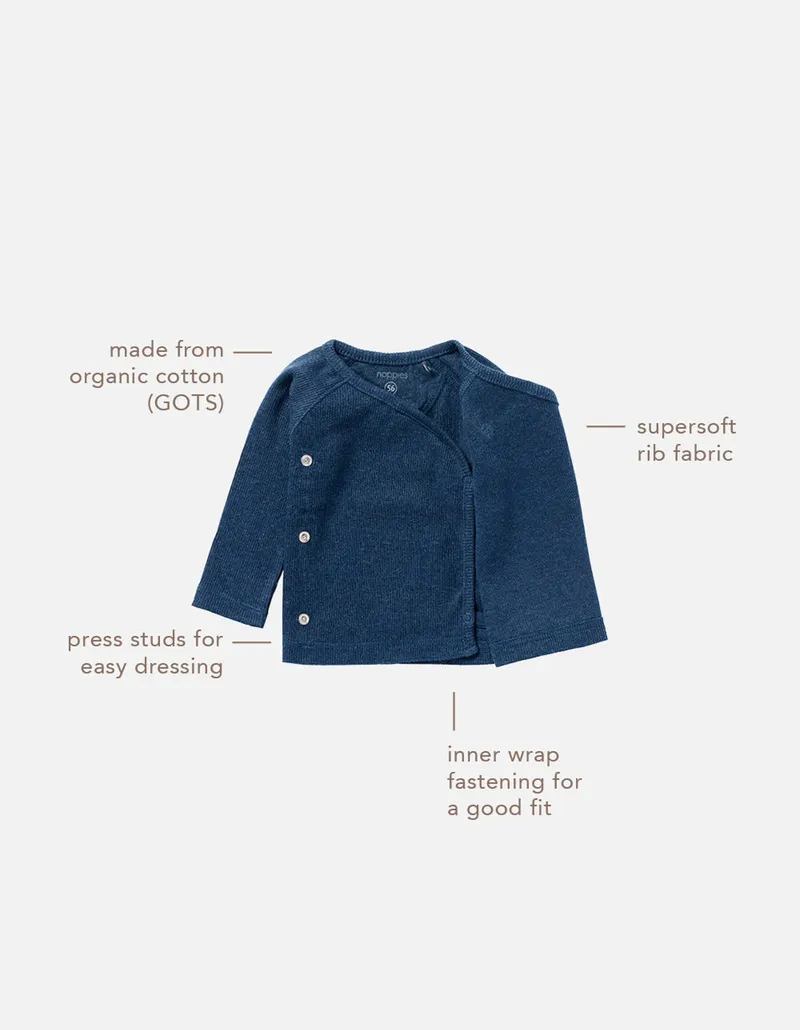 Noppies Newborn Langarmshirt Nanyuki, Blau, – Produktbild 1 von 3