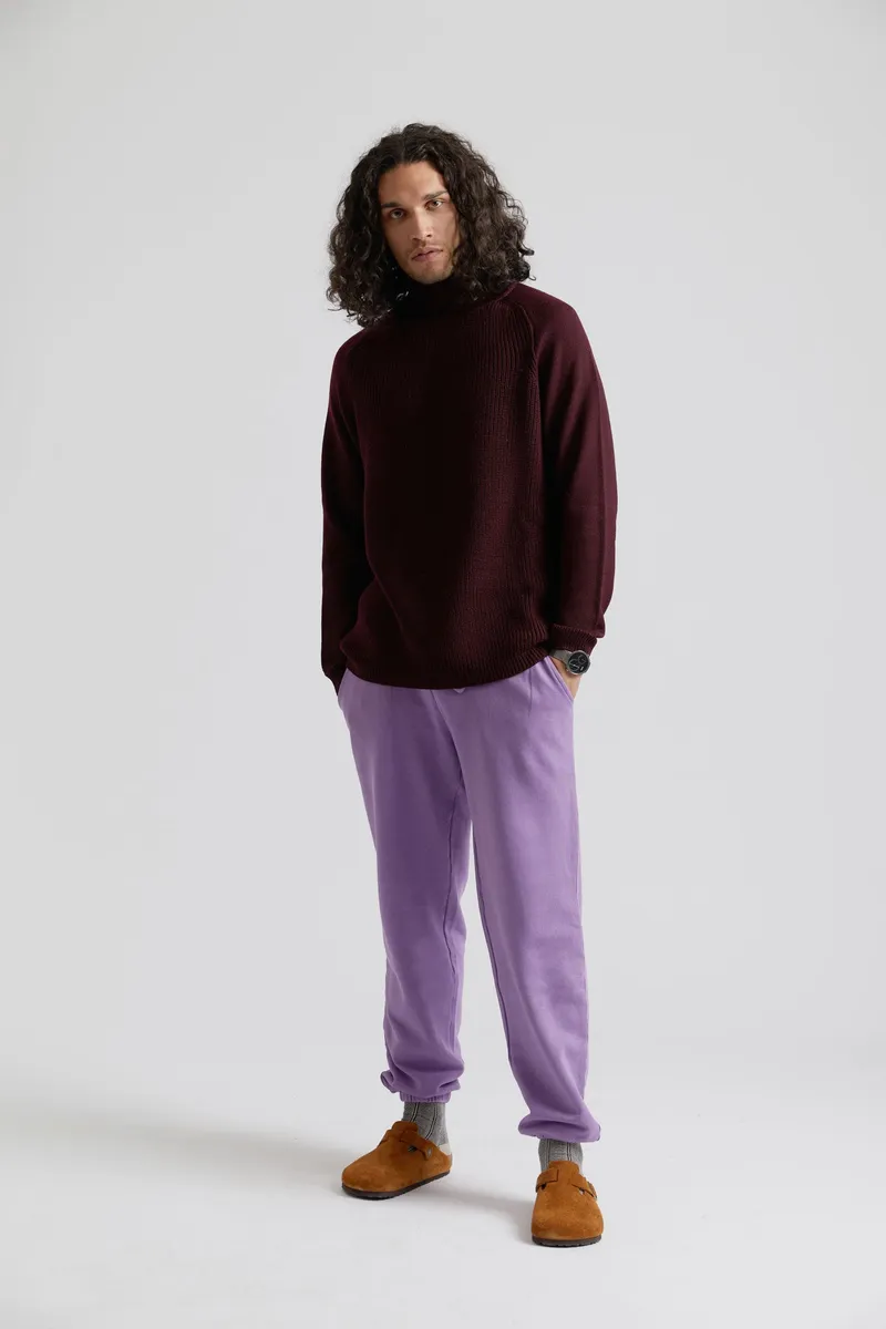 KOMODO KOMODO Herren vegan Jogger Adam Gots Biologisch Baumwolle Lila, Lila, – Produktbild 2 von 2