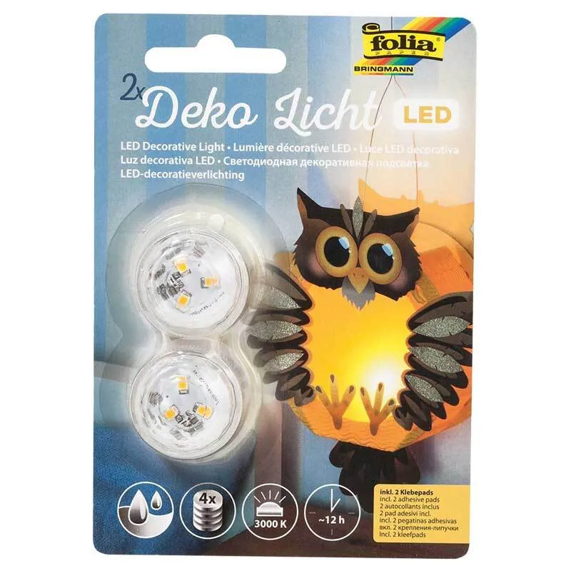 folia folia LED Deko-Licht warmweiß 2 Stück – Produktbild 1 von 1