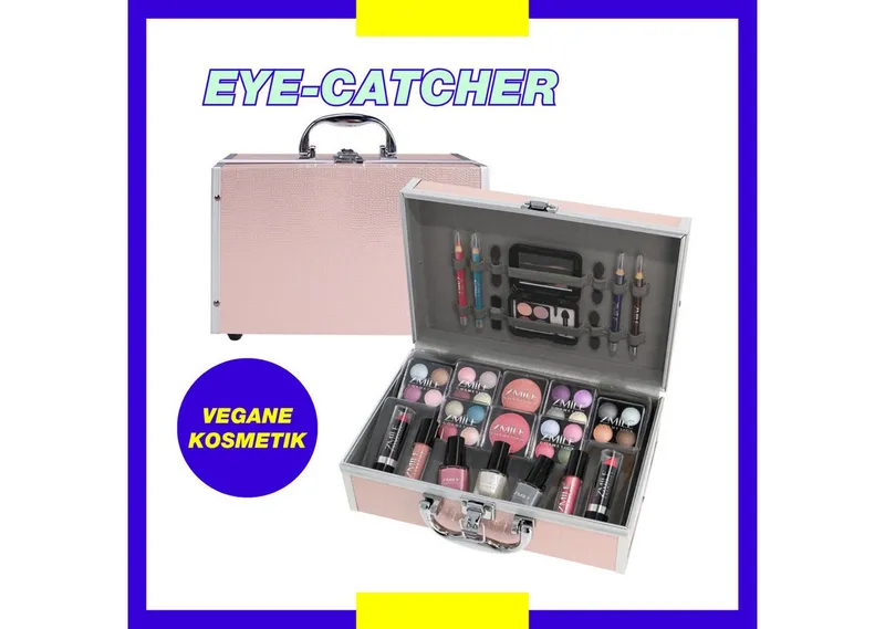 ZMILE COSMETICS Kosmetik-Koffer EYE-CATCHER, 42-tlg., mit veganer Formulierung, Bunt|rosa, – Produktbild 2 von 5