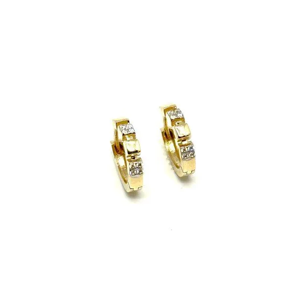 MOANINA MOANINA Ohrringe Zivia Hoops - 375 Massivgold, Gold, – Produktbild 2 von 2