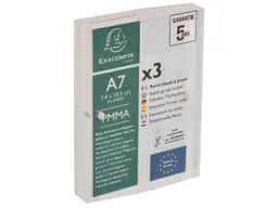 Exacompta 3er-Pack Exacompta Tischaufsteller "Exacryl" mit Magnetverschluss, (2x6mm) DIN A7 – Produktbild 1 von 1