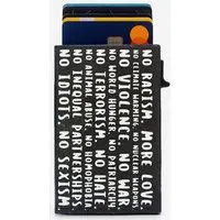 paprcuts paprcuts RFID Alu Kartenetui, No means no (schwarz weiß), – Produktbild 1 von 1