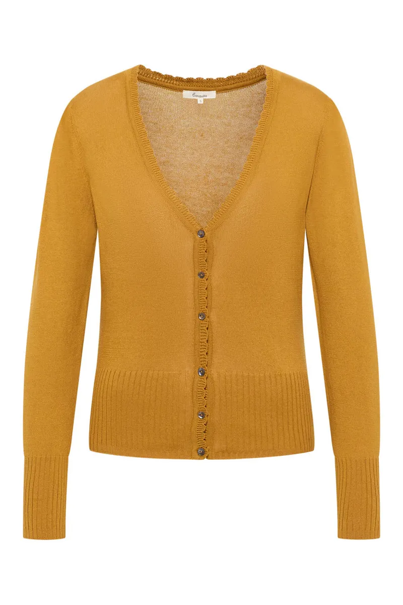 Tranquillo Tranquillo Cardigan Linaa aus Biobaumwolle, Camel, – Produktbild 1 von 6