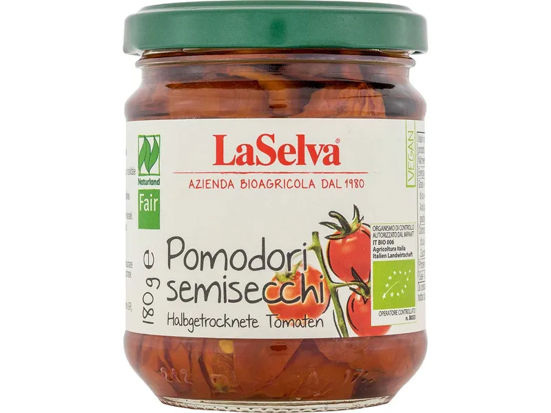 LaSelva LaSelva Bio-Halbgetrocknete Tomaten in Öl, 180 g – Produktbild 1 von 1
