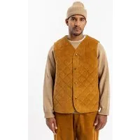 Rotholz Rotholz Gesteppte Cord Weste aus Bio-Baumwolle, Toffee (braun), – Produktbild 1 von 1