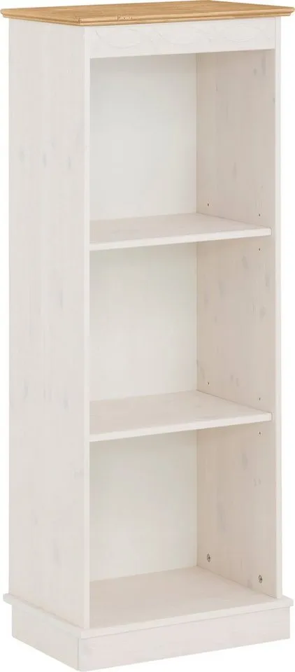 OTTO home Bücherregal Indra, Standregal, Regal, aus Massivholz, aus massiver Kiefer, in verscheidenen Höhen, mit FSC®, Weiß, – Produktbild 3 von 8