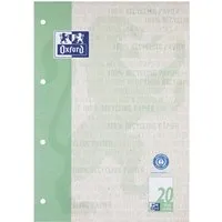 OXFORD OXFORD Recycling-Schulblock A4, kopfgeleimt, 50 Blatt, Lineatur 20 – Produktbild 1 von 1