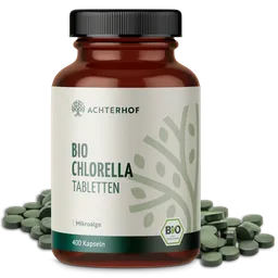 vom Achterhof Chlorella Algen Tabletten Bio (400 Tabletten) – Produktbild 1 von 1