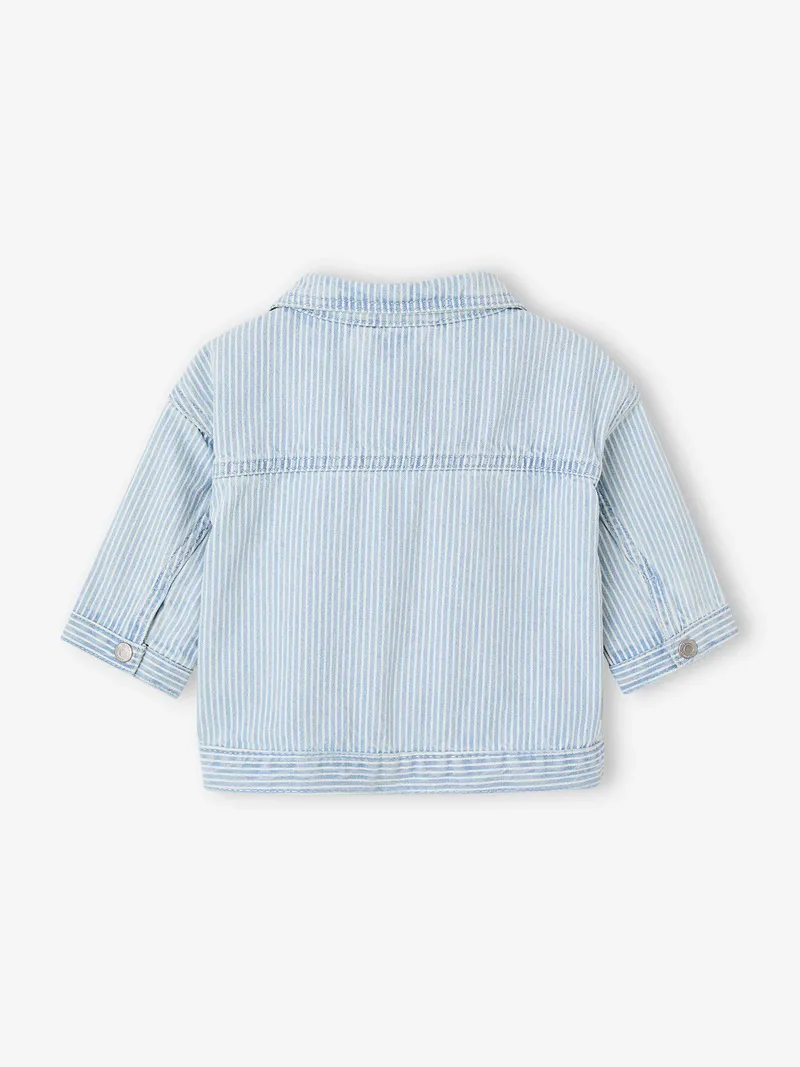 Vertbaudet Baby Jacke mit Streifen, Blau gestreift, – Produktbild 4 von 4